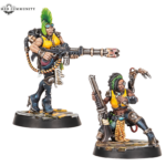 Two new Escher models from the new Necromunda Core set.