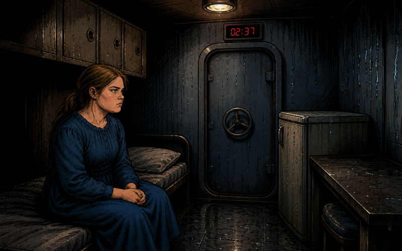 Locked into Buckle's cabin. Generated by GPT Image 2.