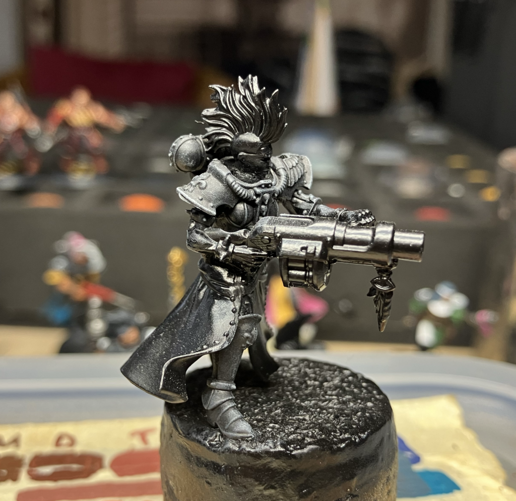 A grenade launcher wielding Rose of Saint Sydrena.