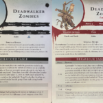 The day and night sides of the Cursed City deadwalker zombie card.