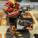 A low level enforcer who had his stub gun replaced with an autogun.