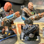 Two outcast champions now carrying weapons off the Orlock weapon's sprue
