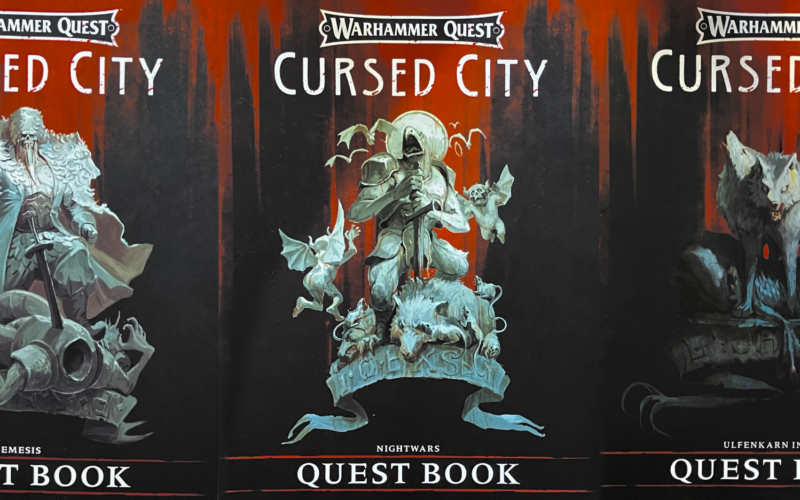 The quest books for Cursed City Uflenkarn In Peril, Nightwars, and Nemesis